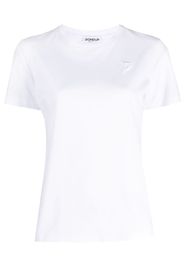 DONDUP logo-embroidered cotton T-shirt - Weiß