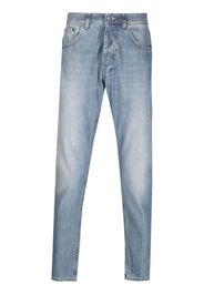 DONDUP faded effect tapered jeans - Blau