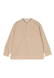 DONDUP KIDS long-sleeve cotton shirt - Nude