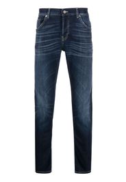 DONDUP Halbhohe Slim-Fit-Jeans - Blau