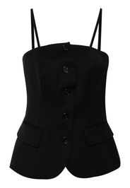 DONDUP Tanktop mit Knöpfen - Schwarz