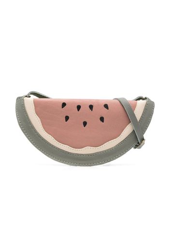 Donsje watermelon suede shoulder bag - Grün