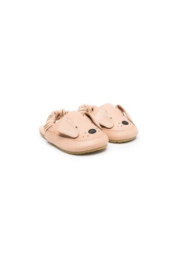 Donsje Vallie dog-motif leather sandals - Nude