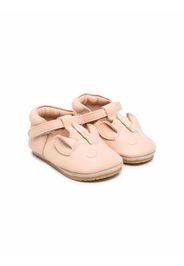 Donsje pop-up leather ballerina shoes - Nude