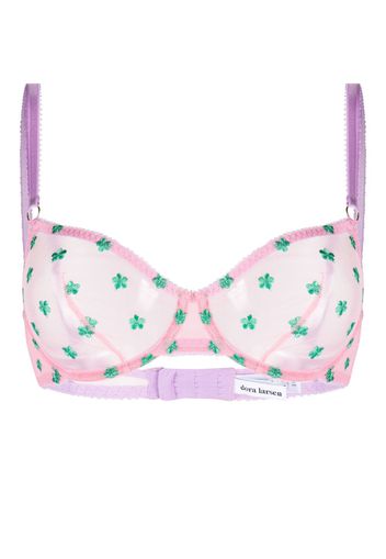 Dora Larsen Arella embroidered balconette bra - Rosa