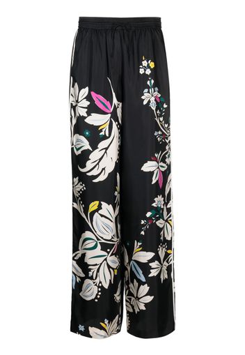 Dorothee Schumacher Hose mit Blumen-Print - Schwarz