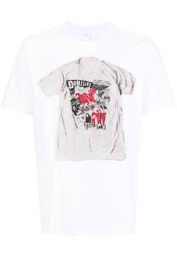 Doublet graphic-print cotton T-shirt - Weiß