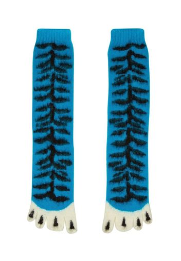 Doublet graphic toe-slip socks - Blau