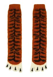 Doublet graphic toe-slip socks - Orange