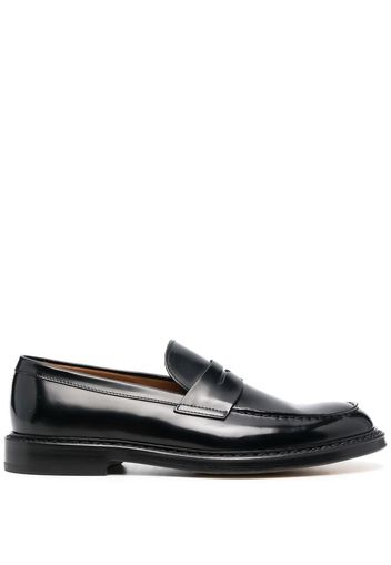 Doucal's polished leather loafers - Schwarz