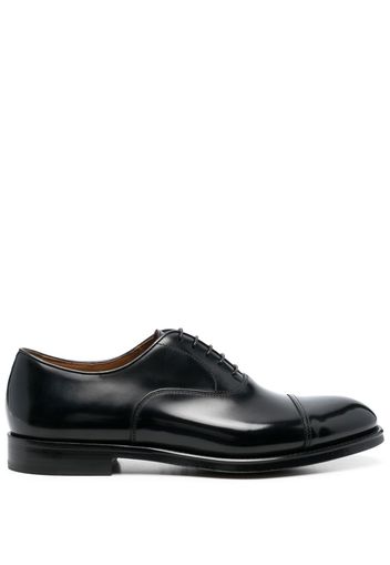 Doucal's cuban heel formal derby shoes - Schwarz