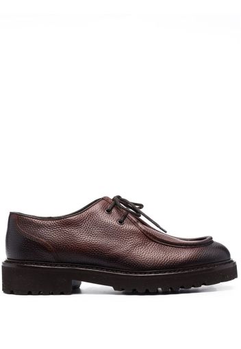 Doucal's 50mm gradient leather derby shoes - Braun