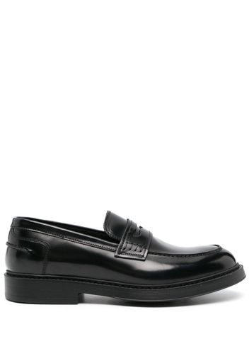 Doucal's round-toe leather loafers - Schwarz