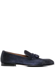 Doucal's Loafer aus Wildleder mit Quasten - Blau