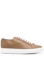 Doucal's low-top leather sneakers - Braun