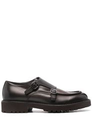 Doucal's leather monk shoes - Braun