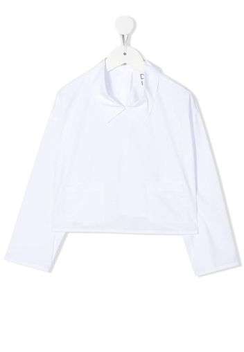 Douuod Kids long-sleeve poplin shirt - Weiß