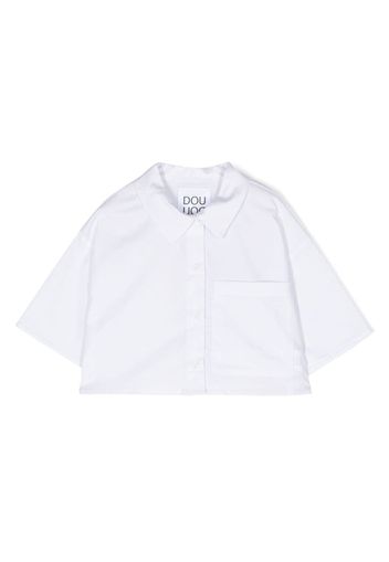 Douuod Kids short-sleeve cotton shirt - Weiß