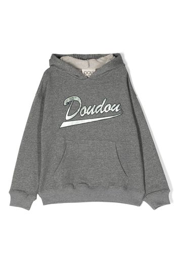 Douuod Kids logo lettering hoodie - Grau