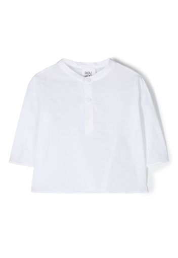 Douuod Kids crew-neck crop-sleeve shirt - Weiß