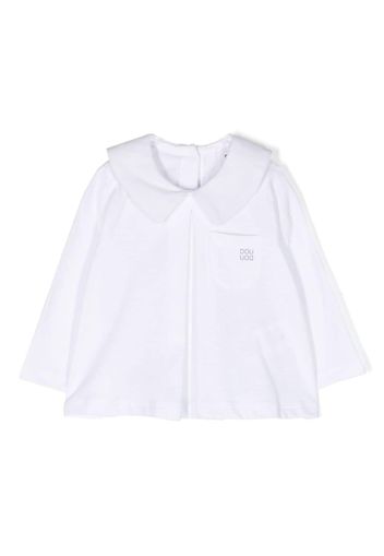 Douuod Kids peter pan-collar cotton blouse - Weiß