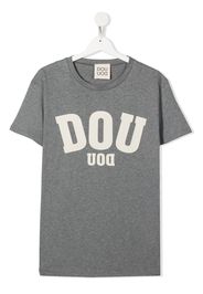 Douuod Kids logo-print T-shirt - Grau
