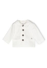 Douuod Kids logo-print stretch-cotton jacket - Weiß