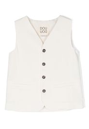 Douuod Kids button-fastening cotton waistcoat - Weiß