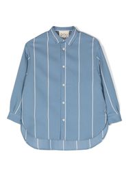 Douuod Kids striped long-sleeved shirt - Blau