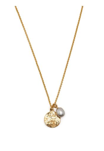 DOWER AND HALL pearl pendant necklace - Gold