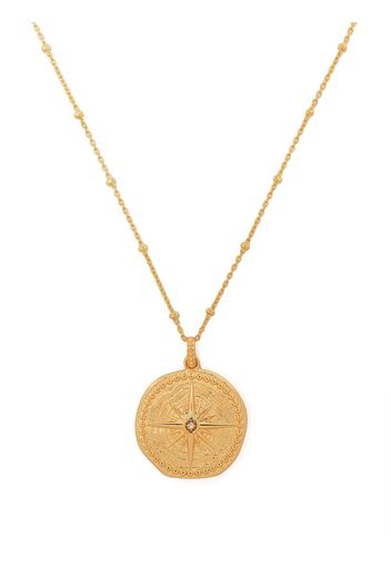 DOWER AND HALL True North gold-plated necklace