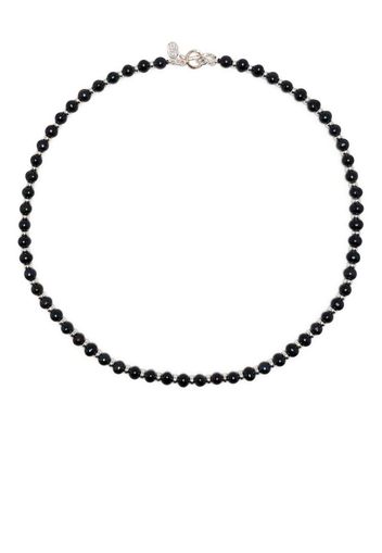 DOWER AND HALL pearl-nuggets beaded necklace - Schwarz