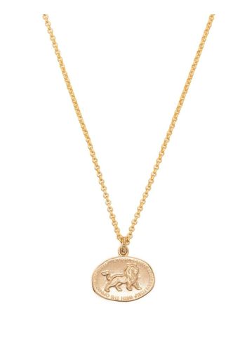 DOWER AND HALL lion medallion necklace - Gold