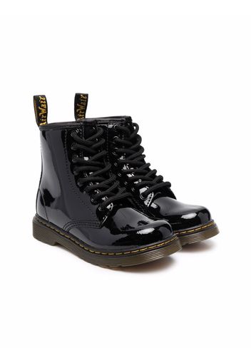 Dr. Martens Kids 1460 patent leather ankle boots - Schwarz