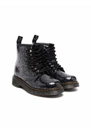 Dr. Martens Kids 1460 Stiefel in Glitzeroptik - Schwarz