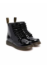 Dr. Martens Kids 1460 patent leather ankle boots - Schwarz