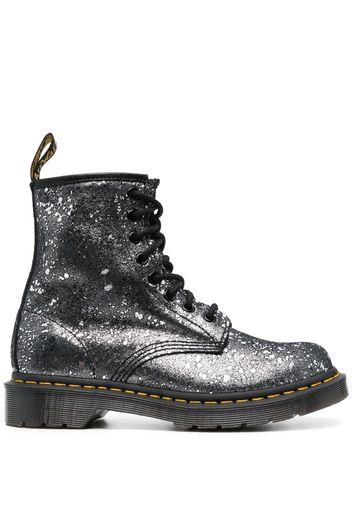 Dr. Martens 1460 metallic-finish leather boots - Grau