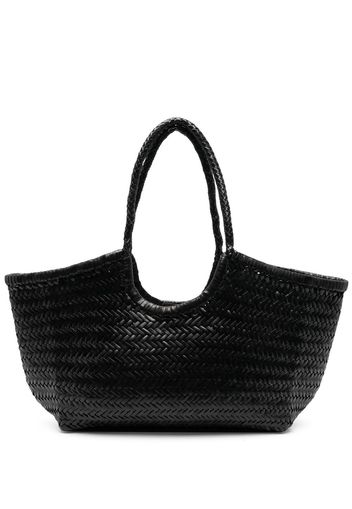 DRAGON DIFFUSION Nantucket interwoven leather tote bag - Schwarz