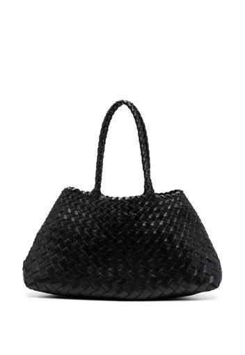 DRAGON DIFFUSION Santa Croce interwoven leather tote bag - Schwarz