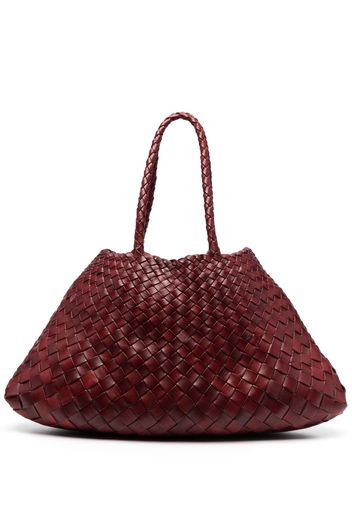 DRAGON DIFFUSION woven leather tote bag - Rot