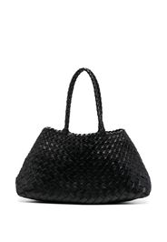 DRAGON DIFFUSION Santa Croce interwoven leather tote bag - Schwarz