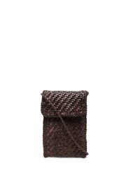 DRAGON DIFFUSION leather cross-body bag - Braun