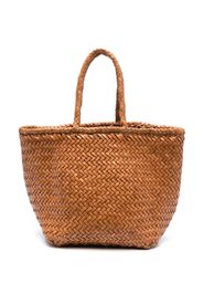 DRAGON DIFFUSION Grace woven basket bag - Braun