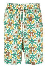 Drôle De Monsieur Faïence printed shorts - Grün