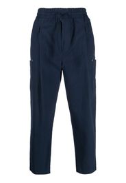 Drôle De Monsieur tapered cropped trousers - Blau