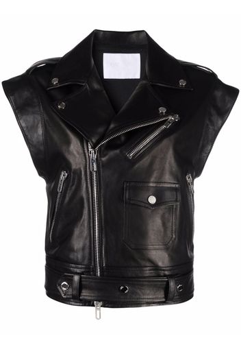 Drome short-sleeved biker jacket - Schwarz