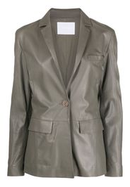 Drome single-breasted leather blazer - Grün