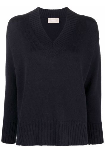 Drumohr Pullover mit V-Ausschnitt - Blau