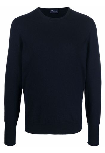 Drumohr Pullover mit Rundhalsausschnitt - Blau