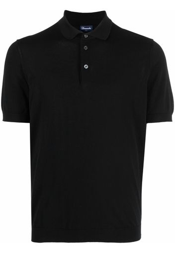 Drumohr short-sleeved polo shirt - Schwarz